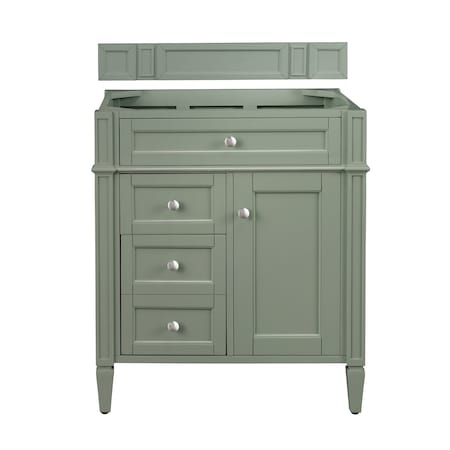 James Martin Vanities Brittany 30in Single Vanity Cabinet, Smokey Celadon 650-V30-SC